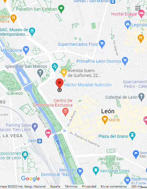 Héctor Moratiel, Nutrición clínica y deportiva, León